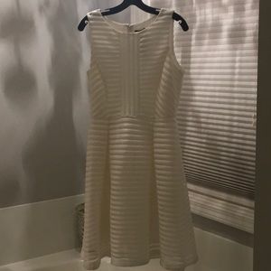 Ivory Tahari ASL Mesh Fit and Flare dress